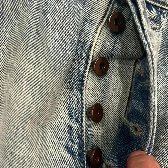 [Sz30]BlankNYC High Rise Distressed Button Fly  Denim Short - Picture 4 of 6